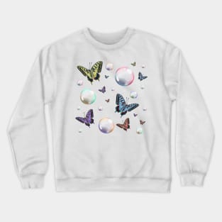 Butterflies with Bubbles Crewneck Sweatshirt